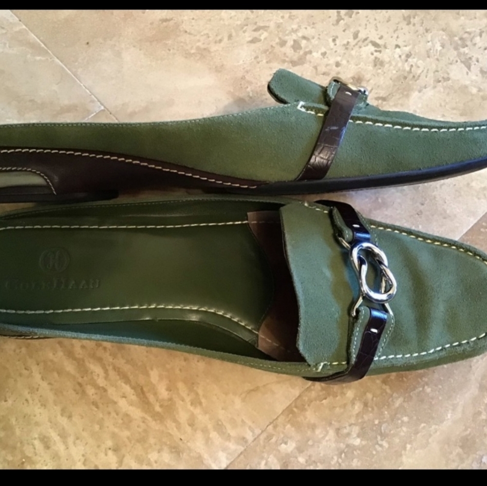 Cole Haan Mardi moss green mules 9.5